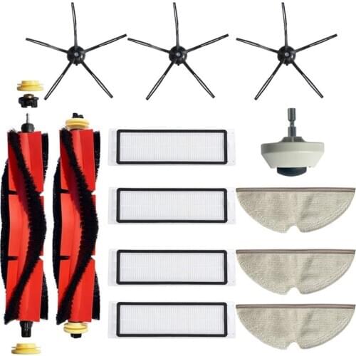 Replacement Parts for Xiaomi Roborock Mijia Xiaowa S5 S5 MAX S6 S60 S65 S50 Filter Update Mop Caster Black