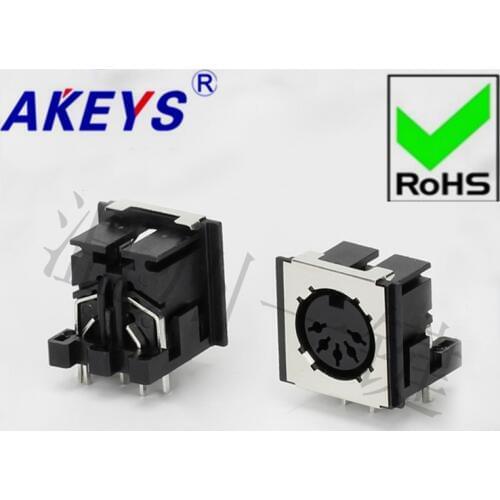 10PCS DS-5-03a-05-1 Square S Large Terminal Connector, Large 5-core 7-foot Socket, 5PIN Pin DIN Base