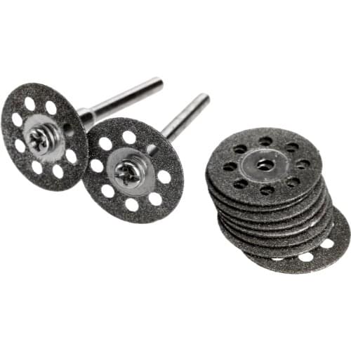 10Pc Dremel Accessories 20mm Cutting Disc Grinding Wheel Disc Mini Circular Saw for Dremel Rotary Tool Cutting Stone Glass Metal