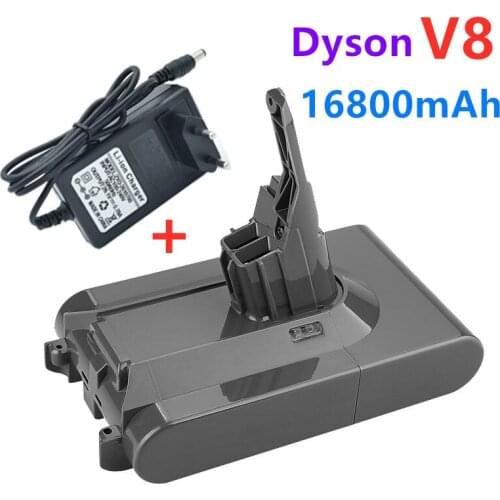 100% Original DysonV8 16800mAh 21.6V Battery for Dyson V8 Absolute /Fluffy/Animal Li-ion Vacuum Cleaner rechargeable Battery