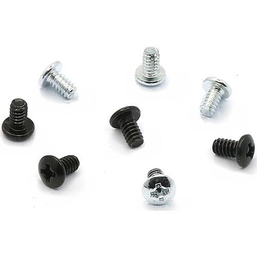 100PCS 6#-32*6 Phillips Truss Head Screws/Bolt Black/White Zinc Plated For Computer Case/Power/Hard Disk