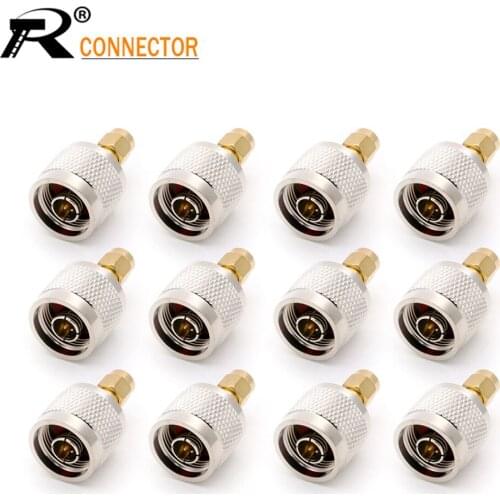 12/50/100pcs N Type Male to SMA Male Convertor High Quality Copper RF Coaxial Coax Wi-Fi Adaptor Connector