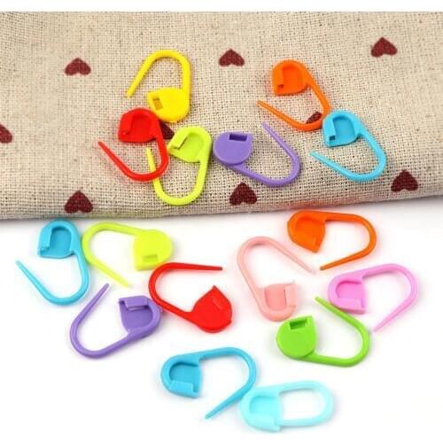 20Pcs Colorful Plastic Safty Pins Sweater Mark Buckle Needle Knit Dedicated Baby Yarn DIY Weaving Tools 22mm