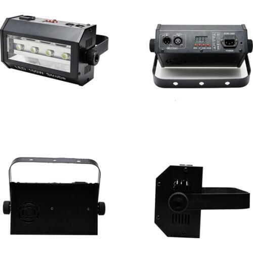 4pcs/lot LED Strobe Light 100w High Brightness DJ DMX Led White 100W Stage Strobe Effect Lighting Bar Show Dj