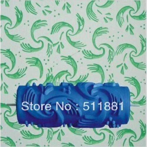 5'' Liquid wallpaper paint tools FREE shipping 125mm soft flower the drum metal flash symphony paint rubber tools 016Y