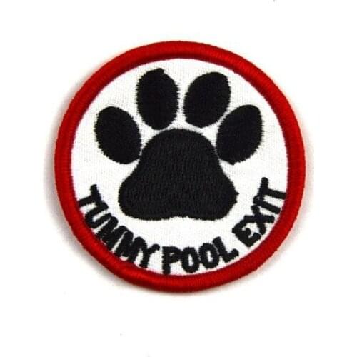 50pcs/Lot Alphabet Puppy Footprints Embroidery Patches Letters Clothing Decoration Accessories Diy Iron Heat Transfer Applique