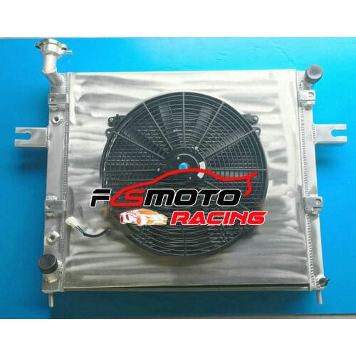 Aluminum Radiator For Jeep Grand Cherokee MK2 XJ MJ 4.0 L6 Petrol 1999-2005 AT/MT & OR With Shroud & Fan