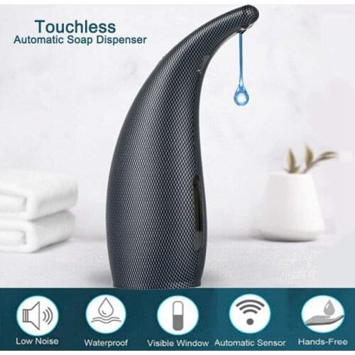 Automatic Electric Soap and Liquid Hand Dispenser 300ML,Home IPX67 Waterproof AutoPressless Infrared Motion Sensor,Black