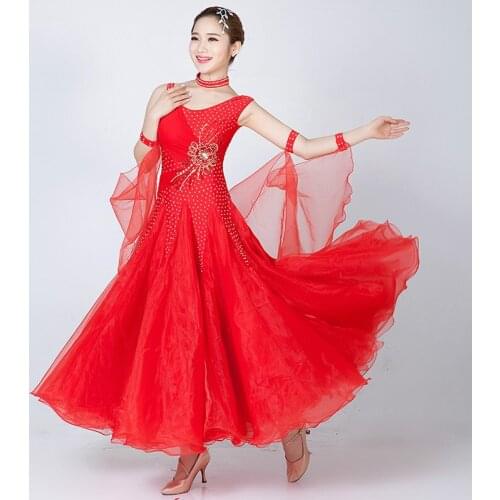 Ballroom Dance Dresses Standard Ballroom Dancing Clothes Competition Standard Dance Dress Waltz Modern Dance Dress Foxtrot