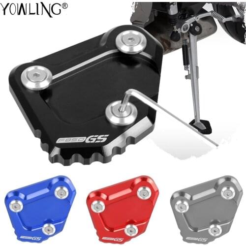 For BMW F850GS F850 F 850 GS ADVENTURE 2018 2019 2020 2021 Motorcycle CNC Side Stand Enlarger Plate Kickstand Enlarge Foot Shelf