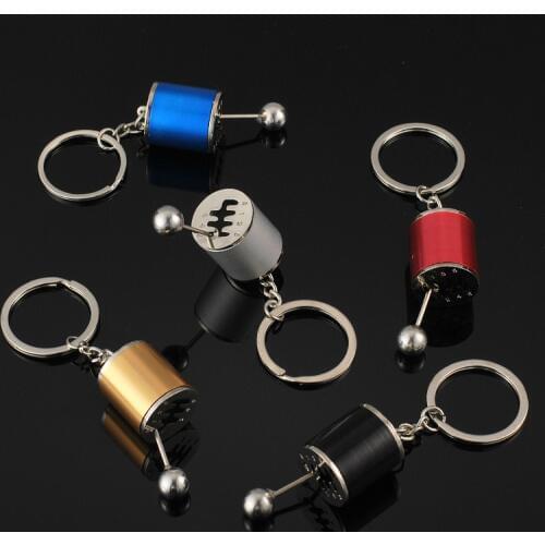 Stainless Steel Keychain Car Key Ring High-grade Simulation Gearbox Model Key Chain Keyring Keyfob Home Key Pendant Accessories