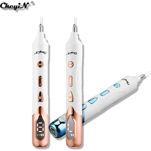 CkeyiN LCD Plasma Pen LED Lighting Laser Tattoo Mole Removal Machine Face Care Skin Tag Removal Freckle Wart Dark Spot Remover