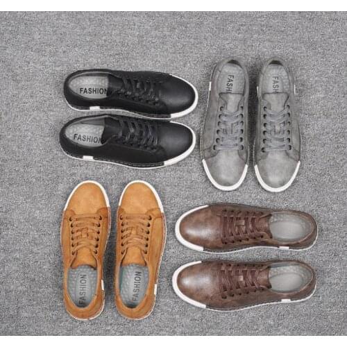 Мужские кожаные кроссовки FANAN China At AliExpress