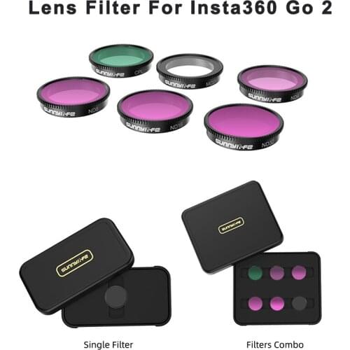 Lens Filter ND 4 8 16 32 MCUV CPL Filter Sets For Insta360 Go 2 Sports Camera Filter Accessories Insta360 Go2 Camera Accessories
