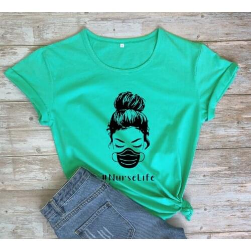 Nurse Life T-shirt nurse gift shirts Social distance tees quarantine shirts 100%cotton casual aesthetic t shirts tops