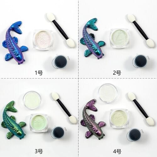 Galaxy Chameleon Pigment Coloring Flakes Magical Resin Colour Shifting Chrome Pigment Decoden Jewelry Making Coloring UV Resin