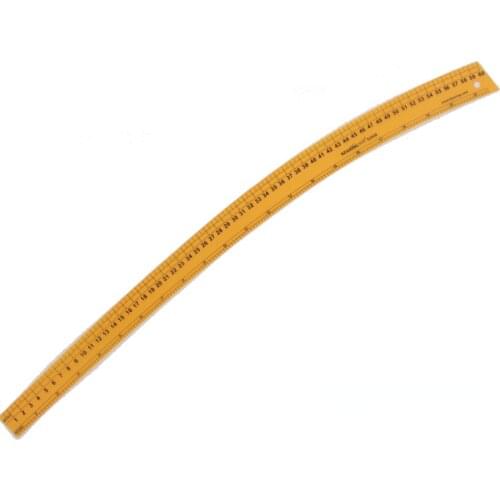60 cm Durable Plastic Vary Form Curve Ruler with Sandwich Line for Handicraft Pattern Making For Sew Area 1.2mm Thick #6360B