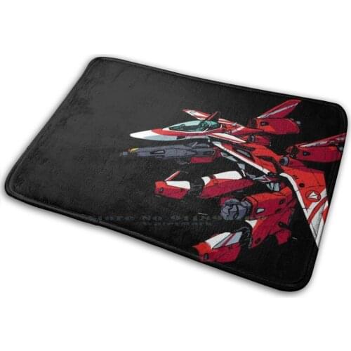 Macross Valkyrie Mat Rug Carpet Anti-Slip Bedroom Entrance Door Mat Anime Sleeve Macross Airplane Mech Robot Vf 1 Valkyrie