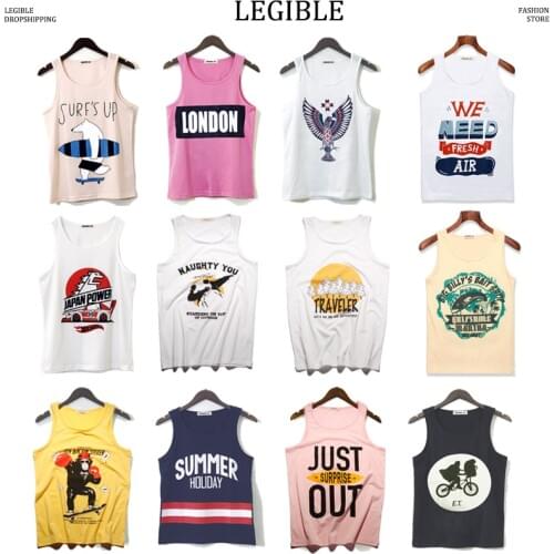 LEGIBLE Men's Fitness Tank Tops