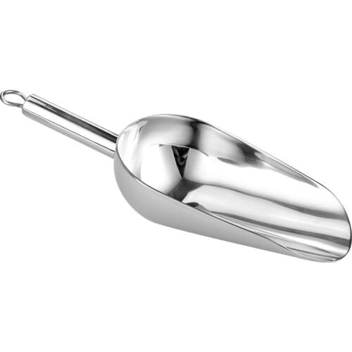 Thickened Material Shovel 304 Stainless Steel Ice Shovel Tea Shovel Flour Grain Soybean Shovel Rice Spoon Coffee Dried Fruit