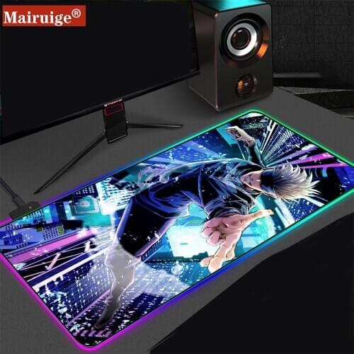 Mairuige Cartoon Anime Cool Mouse Pad Player Table Mat Big LED RGB L XL XXL Computer Game Player Peripherals and Adult Mouse Pad