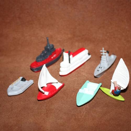 Ocean Miniature Accessories Aquarium Decoration Speedboat Sea Ship Aircraft Carrier Action Figure Figurine Ornaments Model Toys