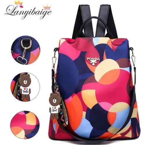 Fashion Backpack Women Shoulder Bags Large Capacity Eomen Backpack School Bags for Teenage Girls Light Ladies Travel Backpack