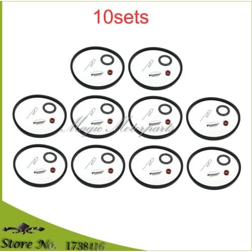 10x Carburetor Needle Seat Bowl Gasket Repair Kit For Tecumseh 631021 631021A 631021B V40 V50 V60 VM80 H30 VM100 HMSK OHM120