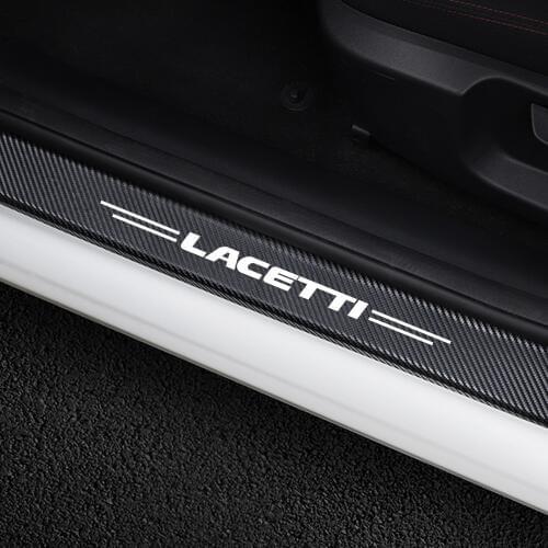 4PCS Car Door Sill Scuff Plate Sticker For Chevrolet LACETTI Styling Auto Styling DIY Decal Automobile Tuning Car Accessories