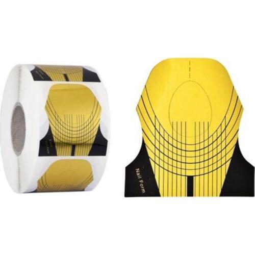 NEW Arrival 2017 self-adhesive nail shape 100pcs Professional Nail Form Tips Nail Art Forms Acrylic Tip Gel Extension