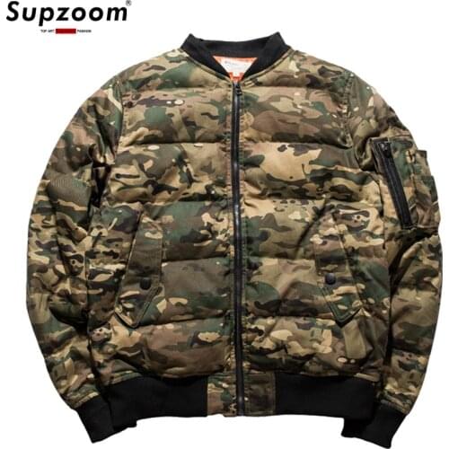 2020 New Arrival Thick Parka Collar Camouflage Male Short Clothing Pattern Cotton Stand Print Zipper Casual Winter Jacket Men
