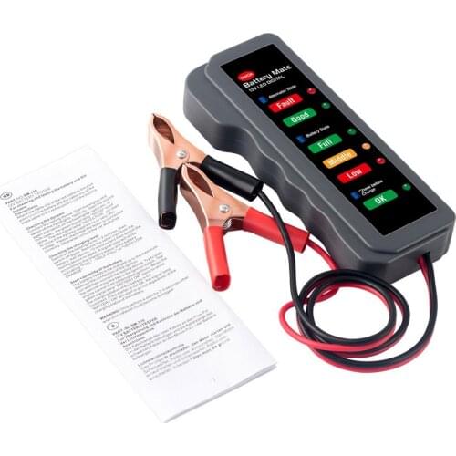 New Mini 12V Car Battery Tester Digital Alternator Tester 6 LED Lights Display Car Diagnostic Tool Auto Battery Tester For Car