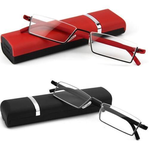 1PC Unisex Light Reading Glasses 1.0 To 4.0 Red/Black TR90 Eyes Care Healthy