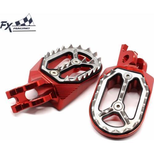 CNC Foot Peg Pedal Footpegs Footrest For Honda CR 125 250 CRF 150R 250R CRF250X CRF450X 250RX 450RX CR125R CR250R CRF250L Rally