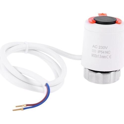 AC 230V Normally Closed Electric Thermal Actuator Radiator for Manifold Underfloor Heating NC Radiator Actuator Valve