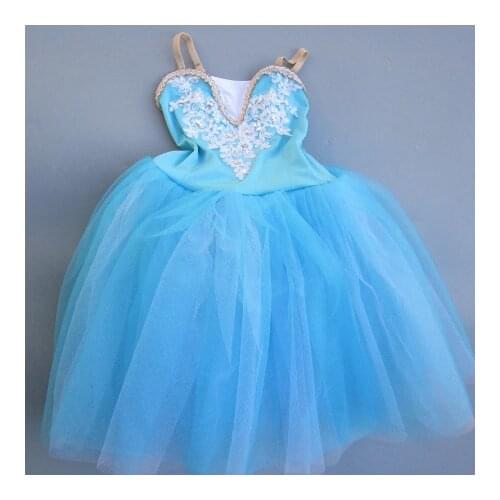 Adult Romantic Professional Ballet Tutu Costume Modern Dance Fairy Long Tulle Dress Show Dance Child Girl Ballet Mujer Kids