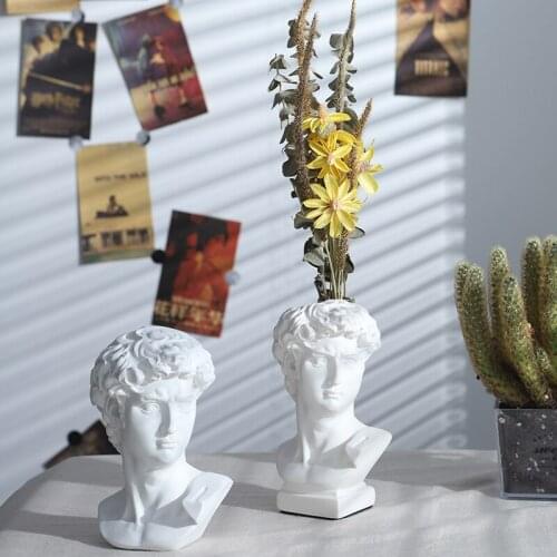 Nordic face vase creative home living room bedroom modern flower arrangement decoration pen holder room decor aesthetic CL71404
