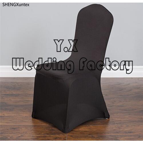Black Color WeddIing Lycra Spandex Chair Cover For Wedding Event Decoration
