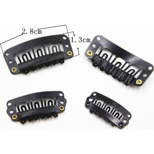 10 pcs 2.8cm * 1.3cm Hair extension wig piece hair clip hairpin DIY Jewelry Accessories Findings