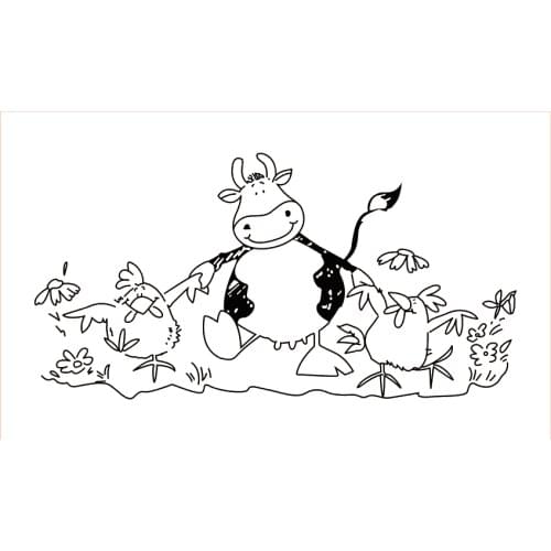 10x6 chick New Transparent Clear Rubber Stamp Sheet Cling Scrapbooking Photo Album PaperCard DIY Craft