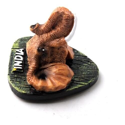 India Elephant World Travel Tourism Souvenirs Fridge Magnets 3D Resin Handmade Magnetic Refrigerator Sticker Home Decoration