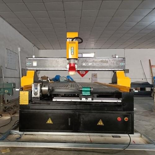 Automatic 3D Wood CNC Router/1325 CNC Milling Machine For Aluminum Brass Wood Carving Machine With 4 Axis Rotary Lathe