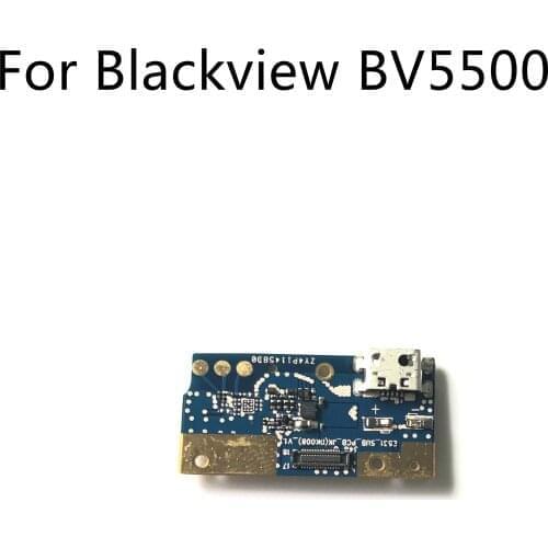 Blackview BV5500 Original Used USB Plug Charge Board For Blackview BV5500 MTK6580P 1440x720 5.5" Smartphone