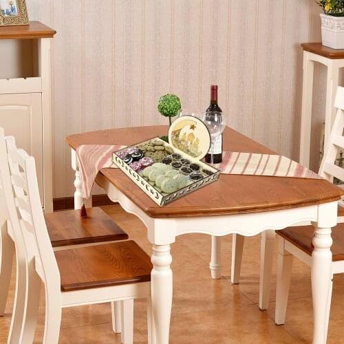 Rustic Wooden Crescent Moon Star Eid Ramadan Party Food Serving Tableware Dessert Pastry Tray Display Holder Decor Ornament 2