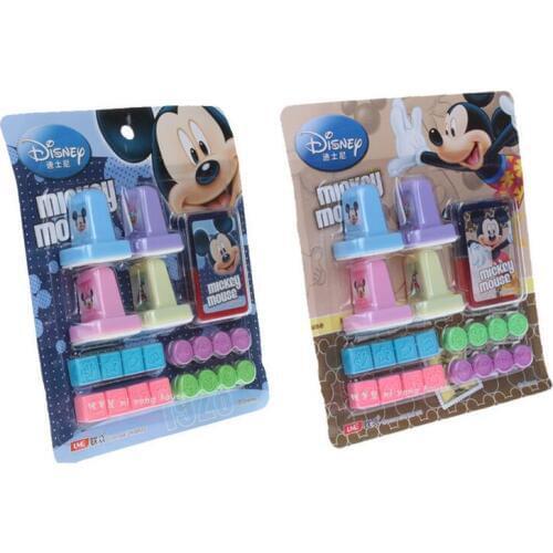 Mickey Kids Cartoon Stamp Children Custom Plastic Rubber Self Inking Stampers Toys
