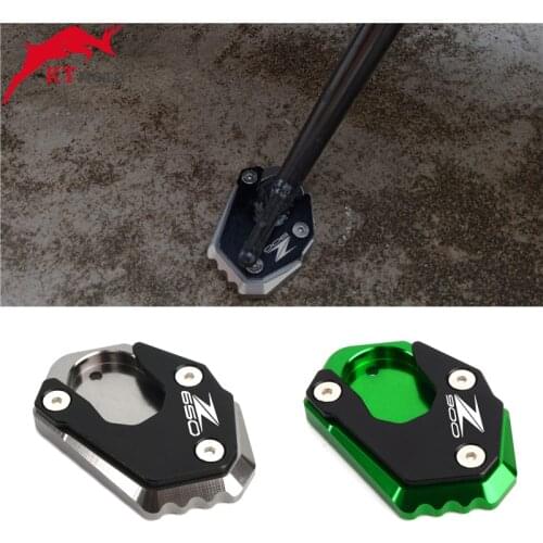 For Kawasaki Z 900 Z 650 Z900 Z 650 2017-2020 Motorcycle CNC Kickstand Foot Side Stand Extension Pad Support Plate