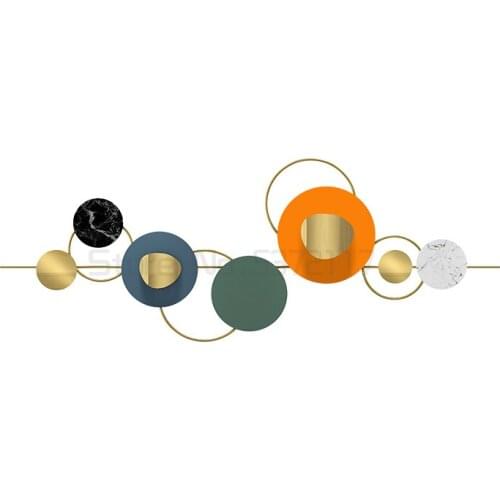 Living room sofa background wall decoration modern bedroom fashion creative metal wall decoration wall hanging