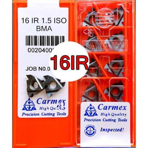 16IR 1.5 ISO BMA 10pcs 50pcs 100pcs Carmex Carbide insert Processing: stainless steel. Alloy steel. Etc