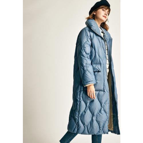 Winter Jacket Women 2020 Female Warm Ultra Light White Duck Down Jacket Women Loose Long Down Parka Windproof Women Down Coats