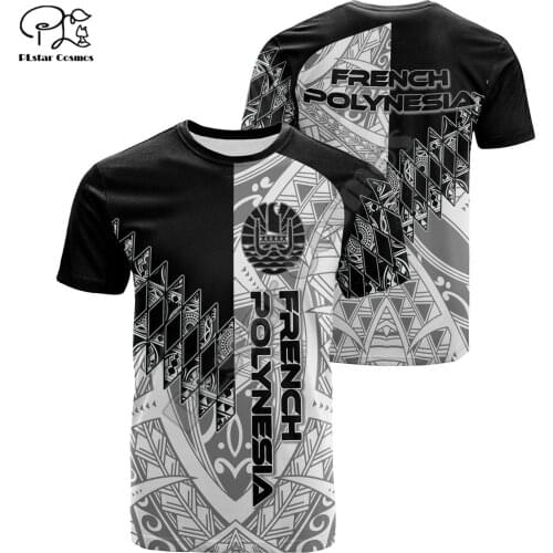 PLstar Cosmos French Polynesia Fashion 3d Print Men/Women Tahiti T-Shirts New Design Summer Short Sleeve Tee Brand Clothing T11